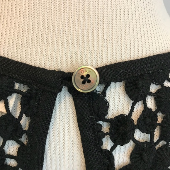 Tory Burch black eyelet sleeveless tunic size XS - Picture 3 of 4